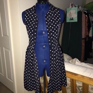 Forever 21 Blue Polka Dot Dress